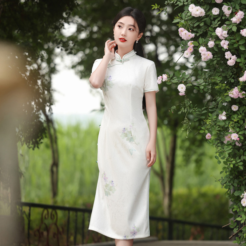 夏季旗袍年轻款新中式国风