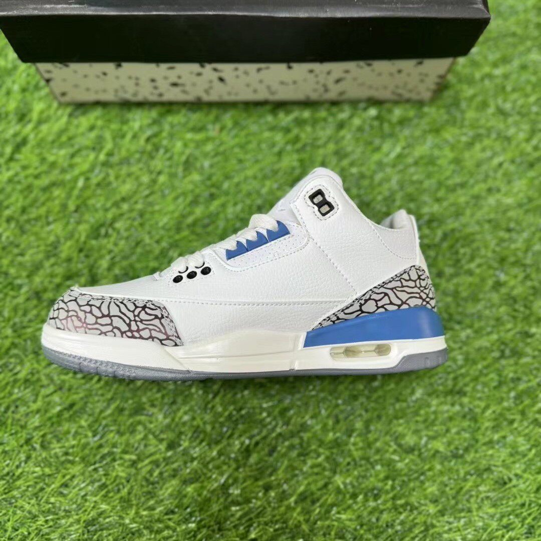 莆田纯原实战蓝球鞋外贸直供藤原浩AJ3男鞋奇才休闲百搭黑猫潮鞋