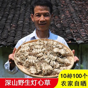野生灯心草农家晒新品无硫100个包邮深山灯芯草灯芯花配麦冬玉竹