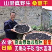 正品 野生桑葚干250g农家晒无硫桑葚子黑桑葚干果原味桑果干桑葚茶