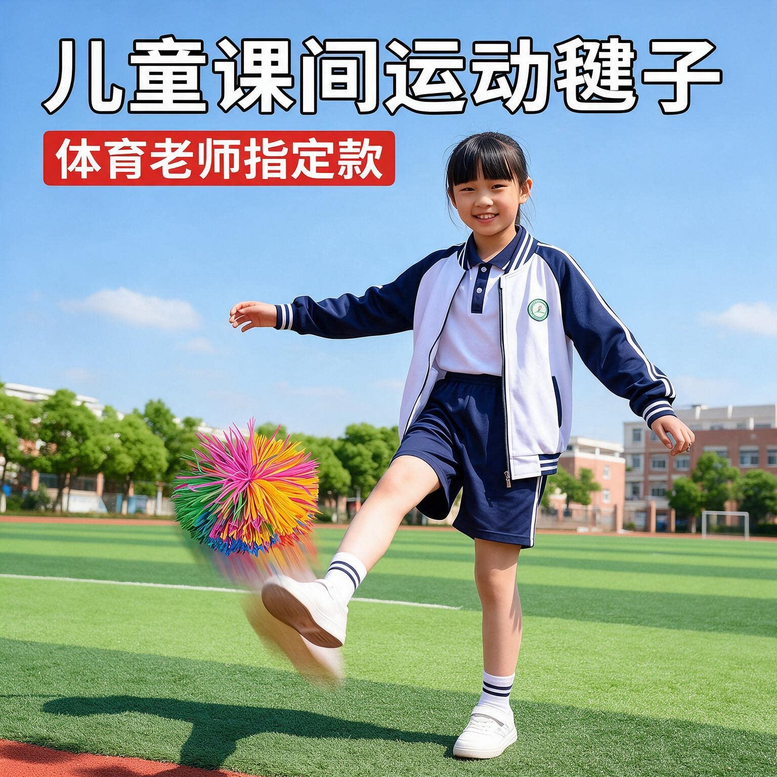 儿童皮筋毽子小学生耐踢幼儿园成人沙包球课间玩具运动专用加厚