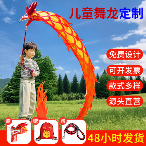 儿童甩龙龙头舞龙表演道具