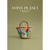 度假草编花朵包女2025新款 AMNN 夏季 迷你菜篮子手提斜跨手提包包