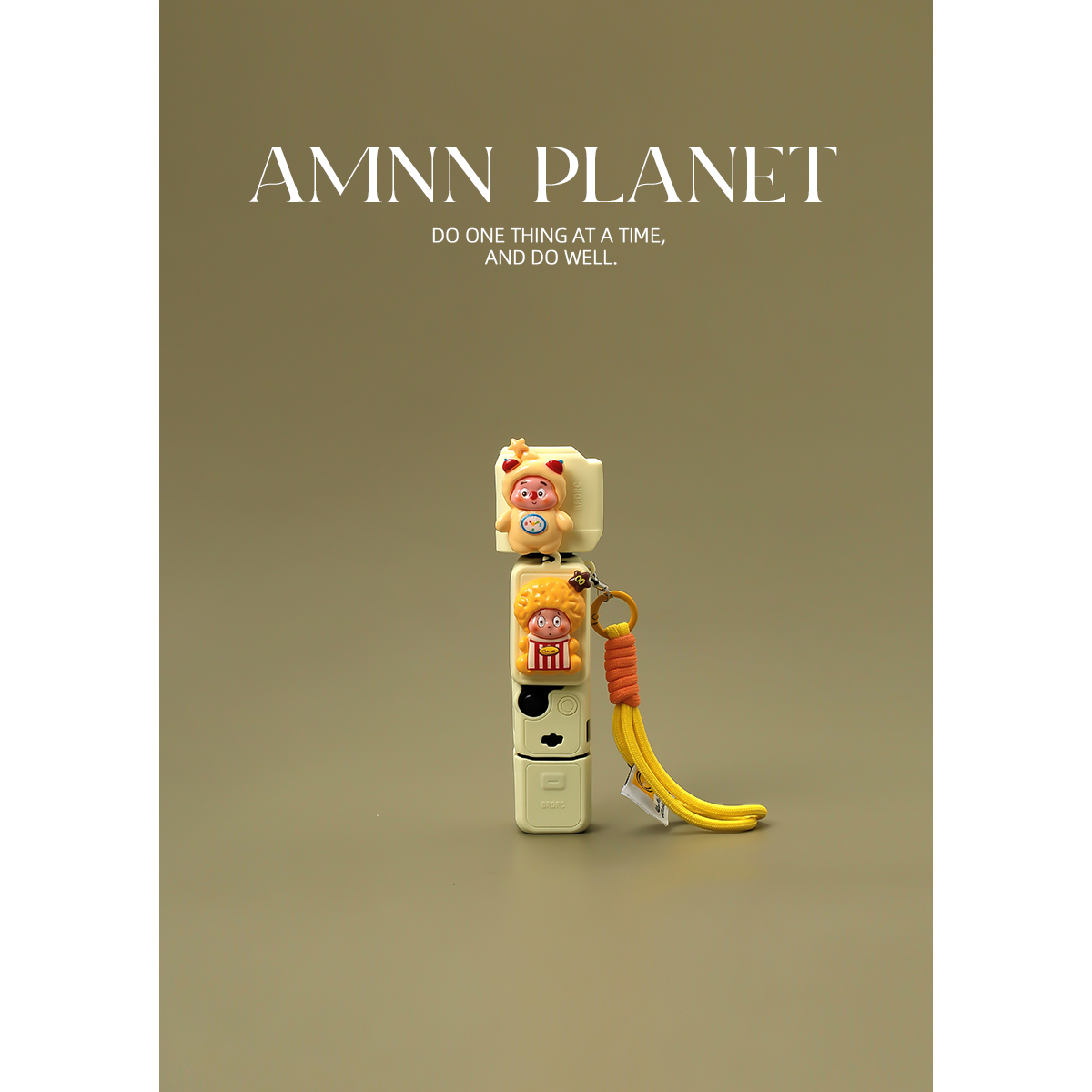 AMNN 原创卡通星星人大疆pocket3硅胶保护套高颜值手腕挂绳相机套