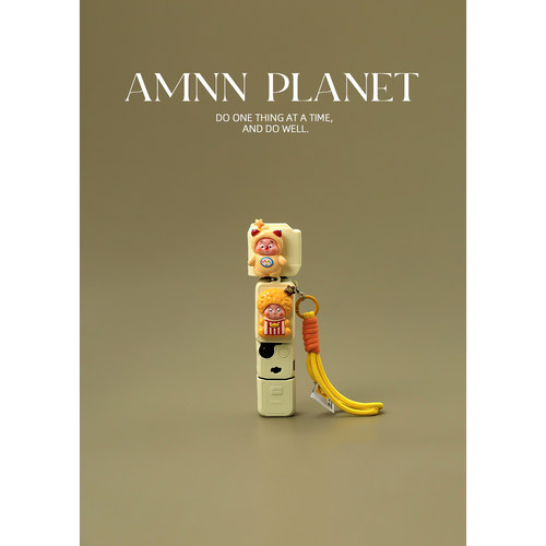 AMNN 原创卡通星星人大疆pocket3硅胶保护套高颜值手腕挂绳相机套