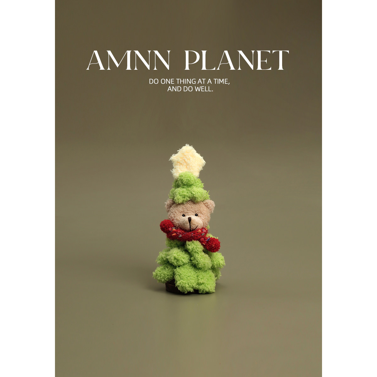 AMNN创意小熊圣诞树扭扭棒摆件