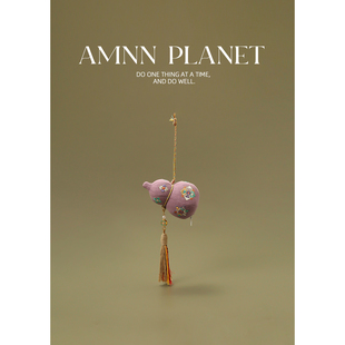 AMNN 新中式立体葫芦刺绣香囊挂件古风汉服配饰吊坠小香袋包挂饰