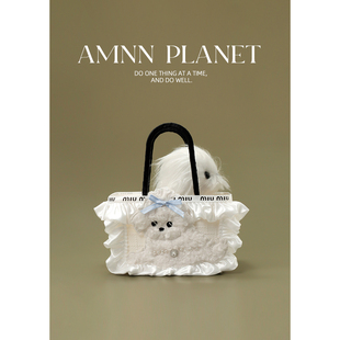 AMNN 原创可爱猫咪狗狗出行便携手提包创意小众日常大容量手提篮