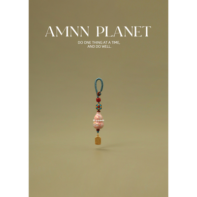 AMNN 非遗大漆葫芦钥匙扣挂件精致手工编织福禄平安包包吊坠挂饰