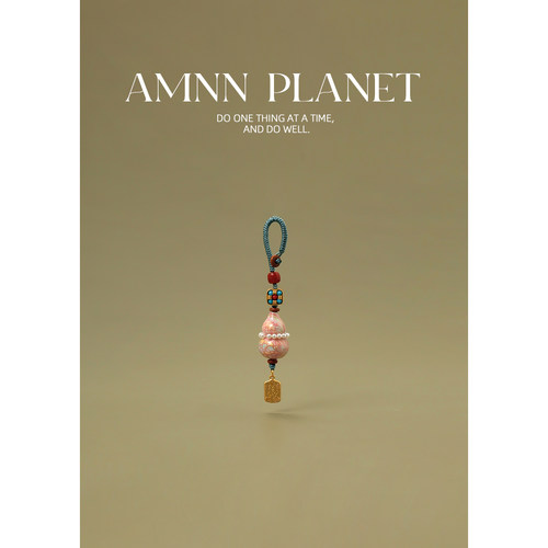 AMNN 非遗大漆葫芦钥匙扣挂件精致手工编织福禄平安包包吊坠挂饰