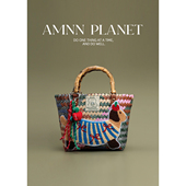 AMNN 尼龙绳吊坠手提包包 复古条纹腊肠狗狗编织菜篮子女2025新款