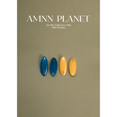 可爱少女百搭时尚 AMNN 韩系彩色树脂字母压夹女2025新款 对夹发卡