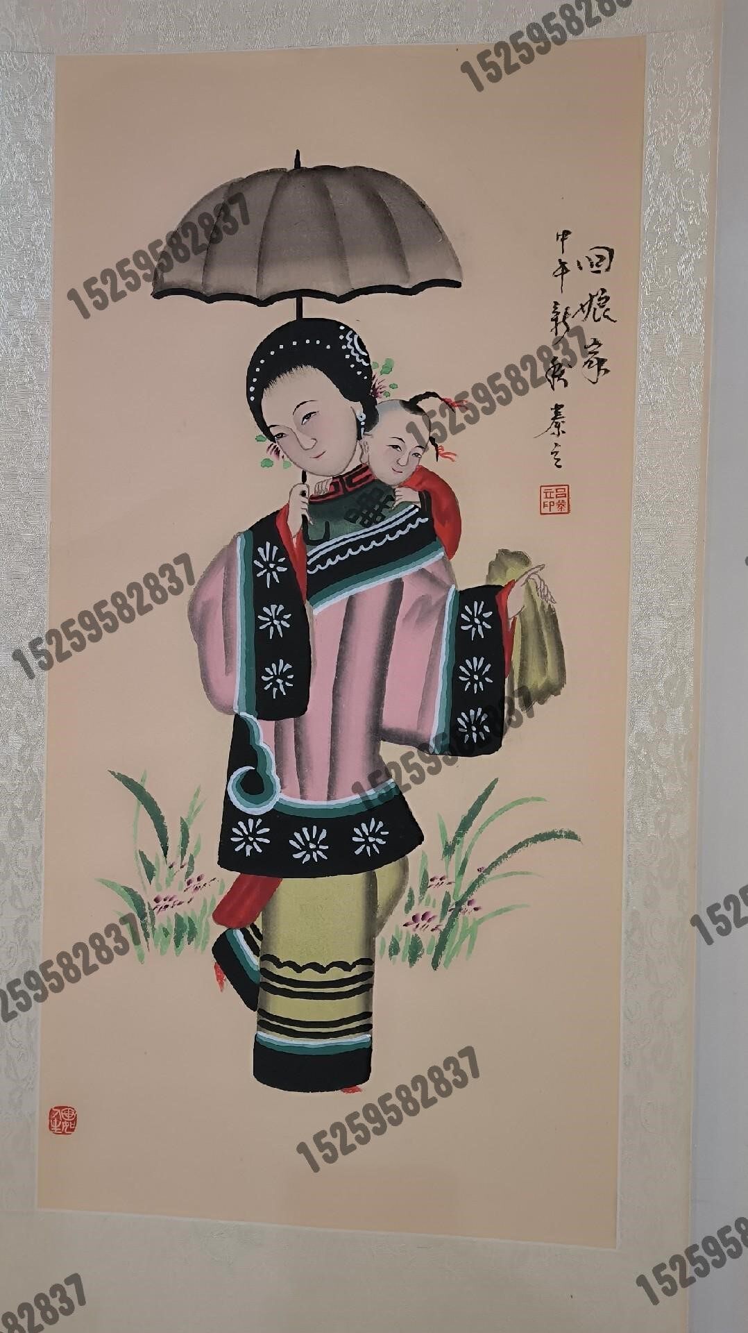 扑灰年画回娘家/吕氏年画/吕蓁立年画/高密扑灰年画/非遗传承拍议