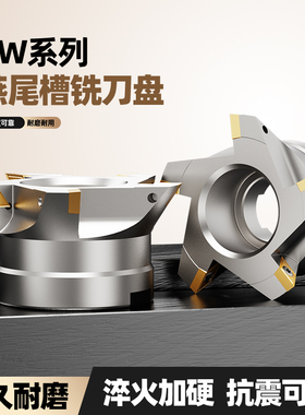 TCWR内孔鸠尾刀盘55度60度DCWR数控燕尾槽刀盘清根燕尾V槽铣刀盘