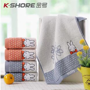 纯棉金号米菲A类毛巾全棉无捻纱卡通家用吸水柔软洗脸面巾MF1044