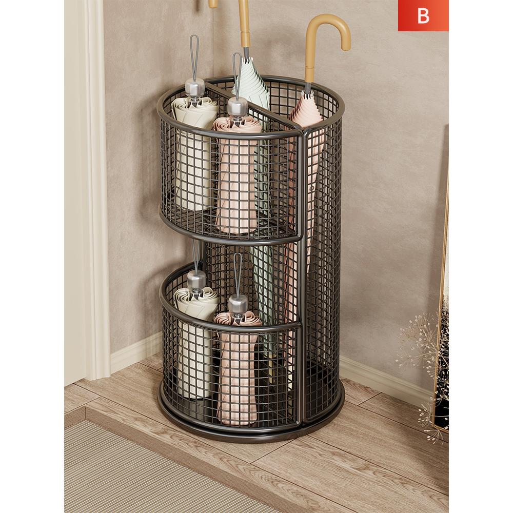 家用雨伞架入户伞具收纳架沥水架分区大容量放伞桶商用雨伞存放架