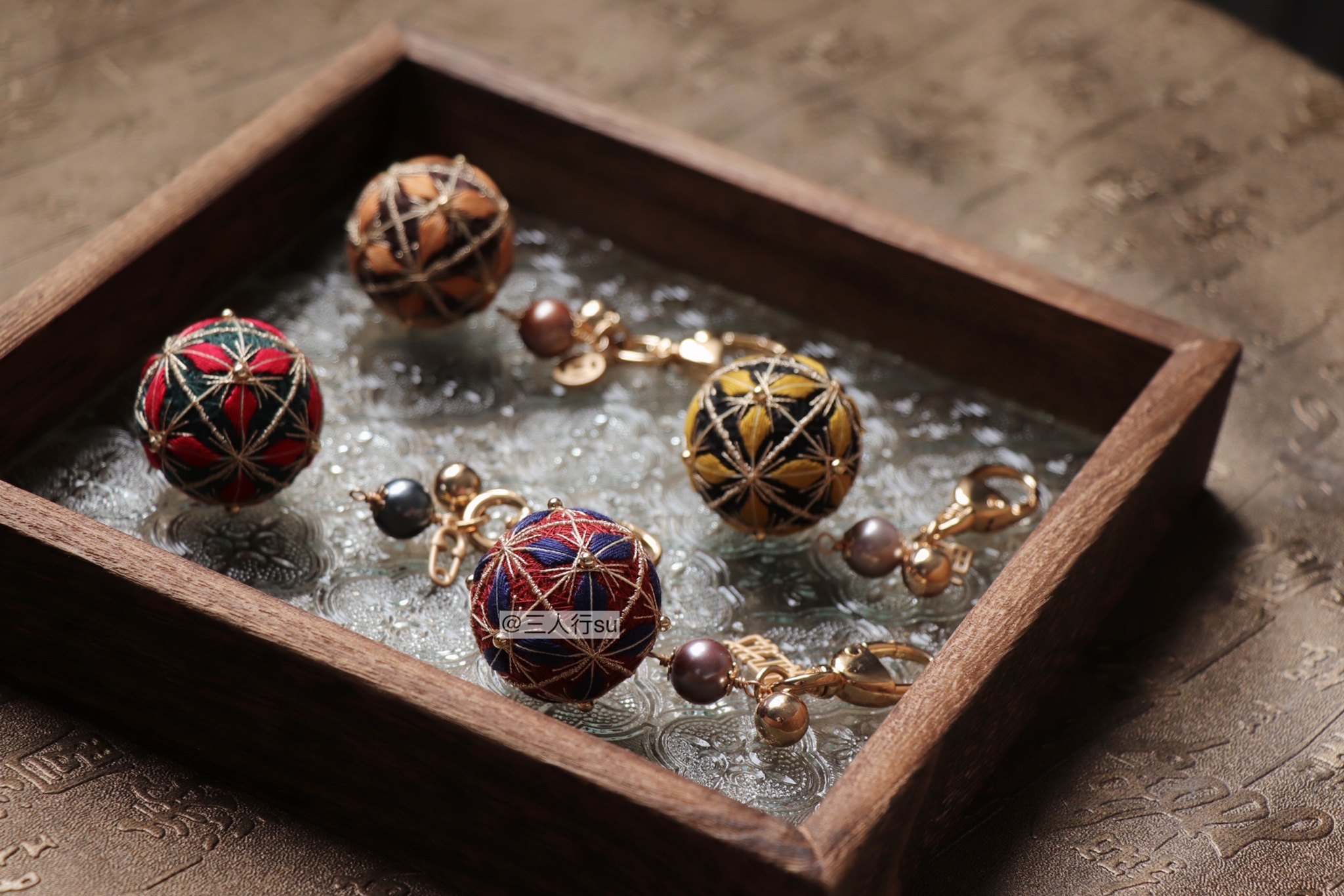 植物迷宫 三人行原创手鞠包挂材料包 清新雅致靓丽3.5cm 生日礼物,特色手工艺,其他特色工艺品,淘宝优惠券,粉丝福利购,淘宝优惠卷