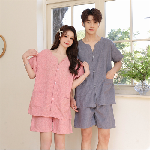 艾灸服纯棉前后开扣舒适品质