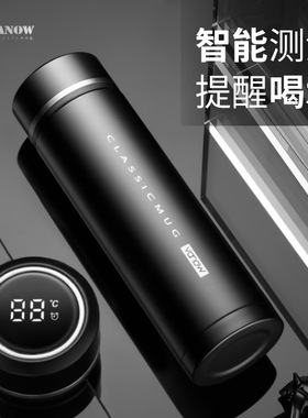 英国Vanow智能保温杯男士2025新款高端泡茶水分离水杯子新年礼物