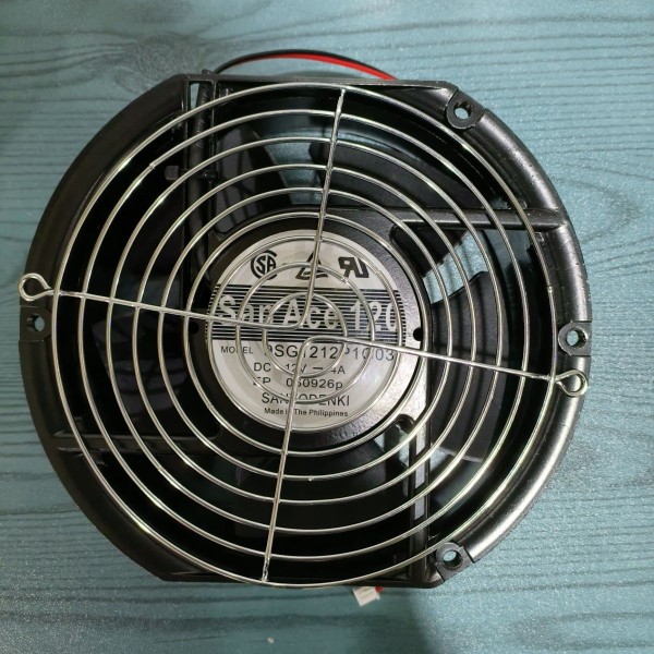 三洋12V24V48V进口换气冷却排风扇风机17CM烧烤吸烟扇排烟扇吸烟