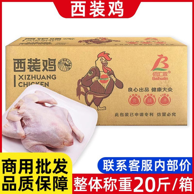 20只西装鸡童子鸡整鸡批发20斤