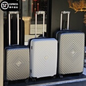 好用尖叫日本PP旅行箱YKK拉链带扩容行李箱时尚 可登机带钥匙皮箱