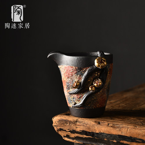 陶迷公道杯台湾岩矿公道杯纯手工