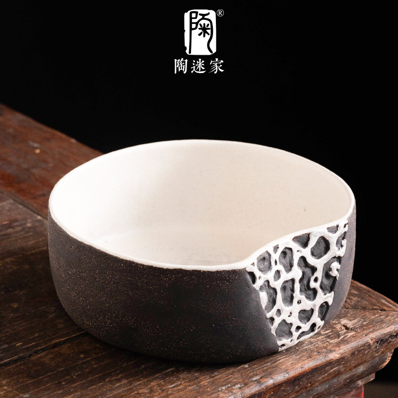 陶迷太湖石茶洗陶瓷精美建水
