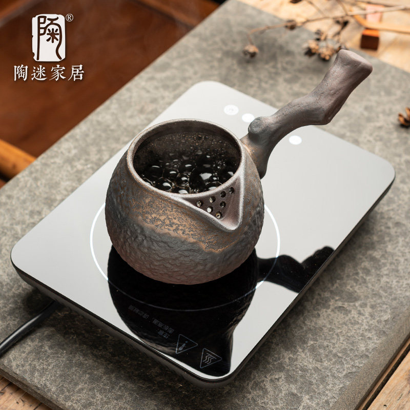陶迷粗陶窑变侧把煮茶壶罐罐茶复古陶瓷烤茶炉家用公道杯功夫茶具,餐饮具,茶壶,淘宝优惠券,粉丝福利购,淘宝优惠卷