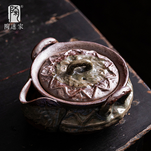 功夫茶具 陶迷清水烧宝瓶壶窑变陶瓷茶壶家用小容量手抓壶复古中式
