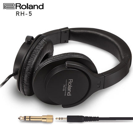 罗兰Roland RH-5 RH5电子鼓 电钢琴通用立体声舞台头戴式监听耳机