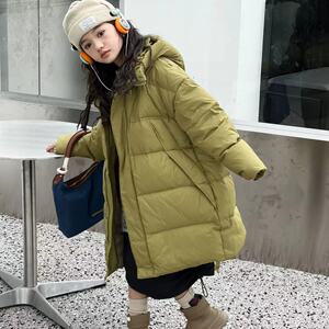 2023新款儿童羽绒服女童男童宝宝中长款加厚连帽韩版冬装洋气外套