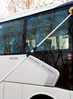 大货车洗车拖把专用加厚加粗刷子擦汽车大客车用长杆可伸缩工具套