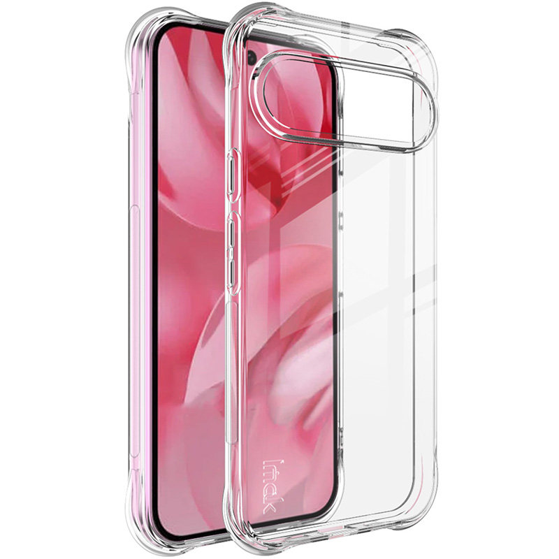 imak适用于Google pixel10四角气囊手机壳10pro防摔透明10proxl保护套男女新款防滑边清水硅胶软壳