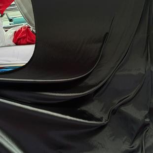 黑布遮光背景布布料黑色绸缎面料遮阳黑布不透光布料拍照摄影布料