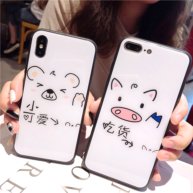 С¿É°®¿¨Í¨±íÇé³Ô»õÆ»¹û8plusÊÖ»ú¿Ç³±ÅÆiphonexÇéÂÂ6s²£Á§¿Ç7PÄÐÅ®¿î7plus¹è½º¼òÔ¼8x°×É«±£»¤Ì×Áù·Àˤ°Ë8x