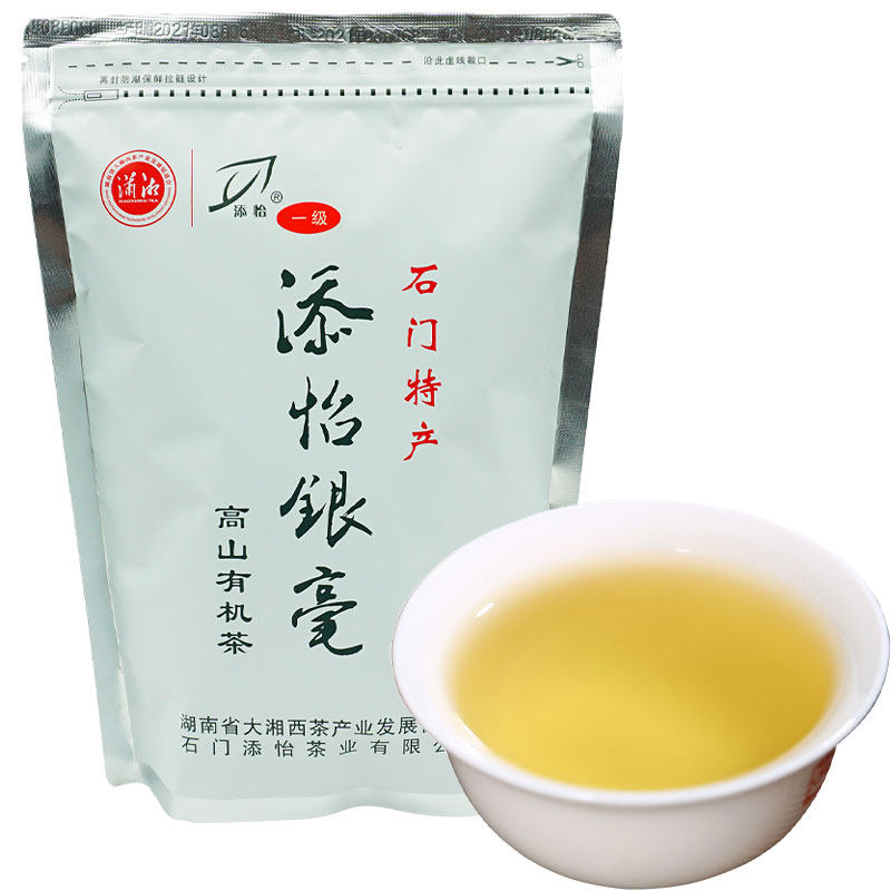 2021新茶石门添怡银毫250g湖南特产壶瓶山原生态绿茶嫩芽毛尖茶叶