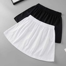新款 白裙显瘦百搭半身裙 小屁帘下摆打底神器遮屁股胯内露白边大码