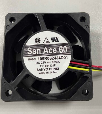正品全新原装风扇 SanAce 109R0624J4D01 24V 6025 变频器风扇