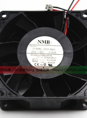 NMB风机 3115RL-05W-B60/B66/B69 8038/24V 0.50A 变频器散热风扇