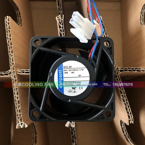 原装德国 PAPST 6032 614JH TYP614JH DC24V 320mA 7.7W 散热风扇