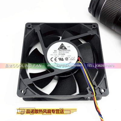 全新台达 AFC1212DE YT525-AOO 12V 3A 12038 大风量 PWM 4线风扇