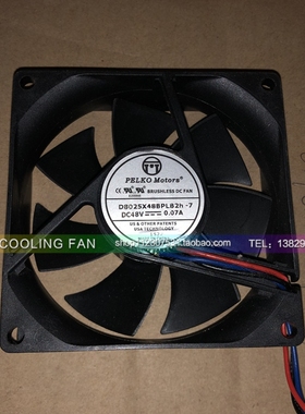 派尔可 PELKO MOTORS D8025X48BPLB2h-7 48V 0.07A 变频器风扇8CM