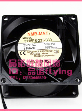 NMB 220V 3115PS-23T/20T/22T/23W-B30 8038 8CM小型轴流散热风扇