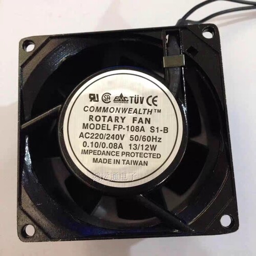 全新FP-108A8038 AC220V 0.10A  8038散热风扇 外径8cm 厚度3.8cm