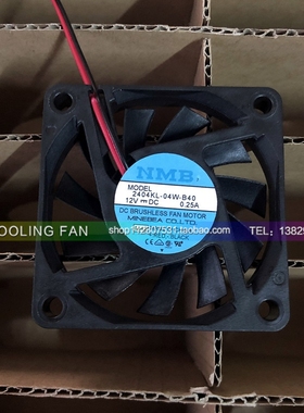 NMB 6010 12V 0.25A 2404KL-04W-B40/B49 6CM/厘米 超薄散热风扇