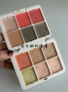 现货 sheglam12色综合盘 高光腮红修容多用盘 两色Vanilla Sculpt