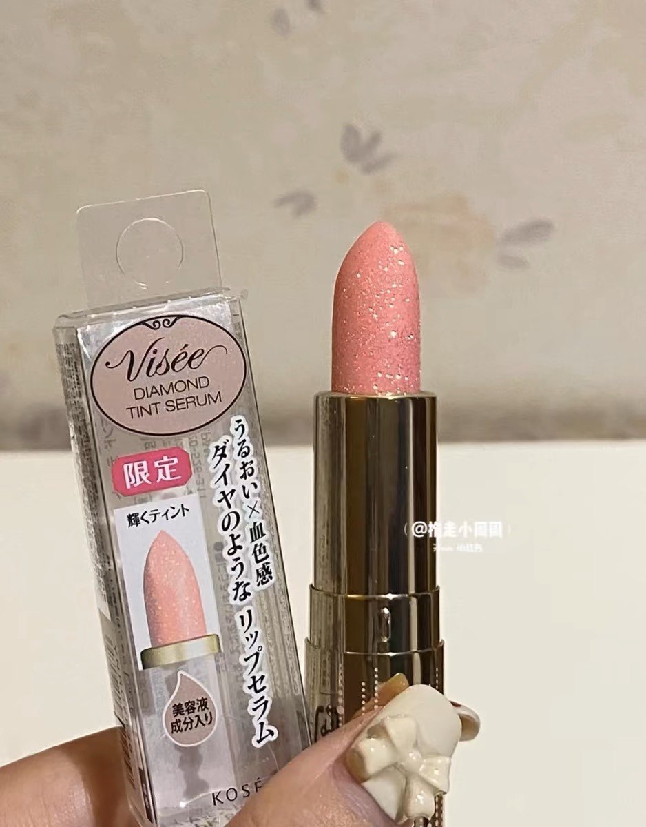 【在途】水晶樱花珠光！日本kose高丝visee限定唇膏口红 PK830