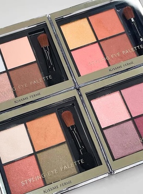 日本KISSME FERME伊势半2024新款优雅光泽四色眼影盘微珠光细闪