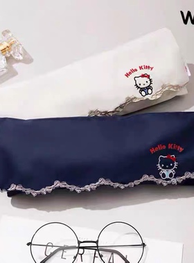 日本正品Sanrio三丽鸥wpc 联名Kitty防晒伞遮太阳晴雨两用 黑胶